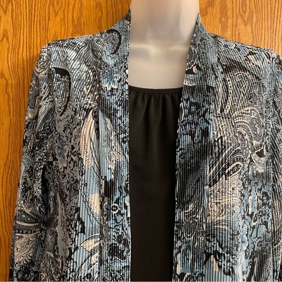 CARROLL REED CLASSICS Tank Top Attached Open 3/4 Sleeve Cover Up Blouse -1 Piece - Picture 4 of 12